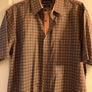 PAUL FREDRICK CLASSIC FIT  SHORT SLEEVE --LARGE